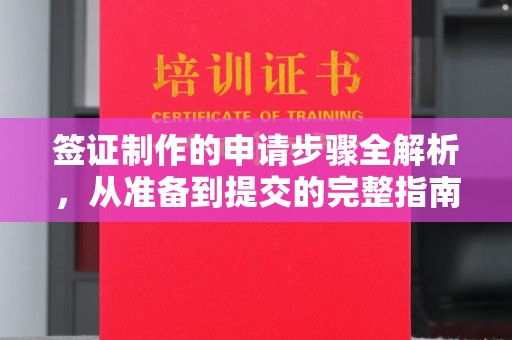 和美签证制作的申请步骤全解析，从准备到提交的完整指南