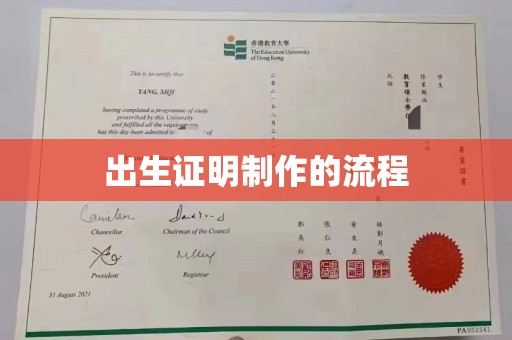 和美出生证明制作的流程