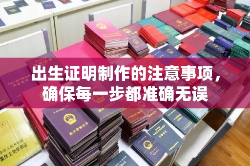 和美出生证明制作的注意事项，确保每一步都准确无误