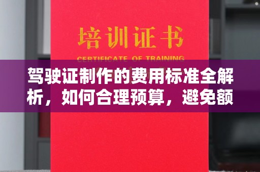 和美驾驶证制作的费用标准全解析，如何合理预算，避免额外支出