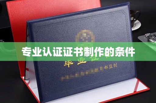 和美专业认证证书制作的条件